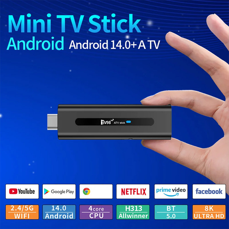 Tv 98 stick android 8k.  entrega entre 2 a 30 dias úteis País de origem (china)