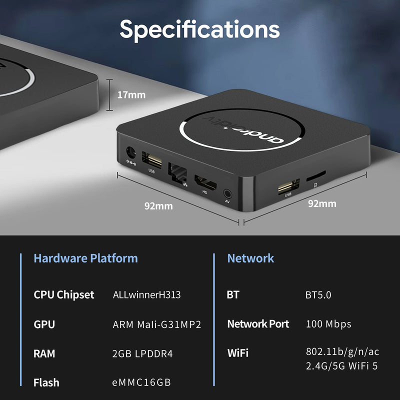 Global Media Tv BOX 2g Ram 16 gb