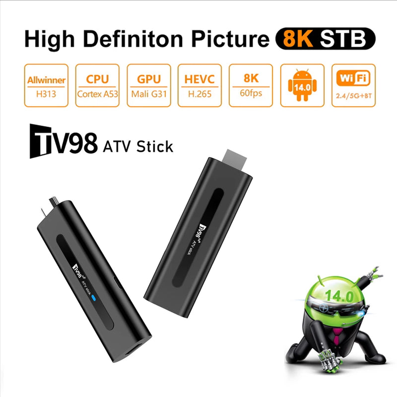 Tv 98 stick android 8k.  entrega entre 2 a 30 dias úteis País de origem (china)