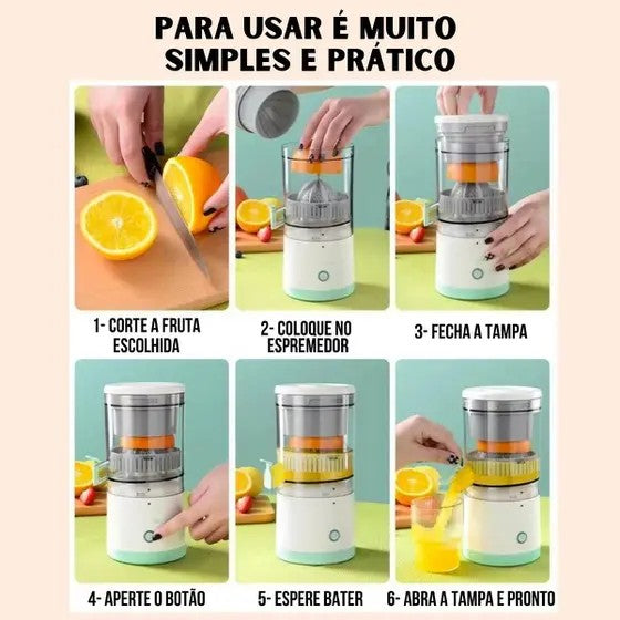 Espremedor de Frutas Mini Automático Recarregável 110V/220V